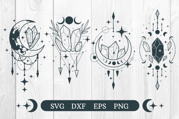 Download Crystal Mystical SVG, Celestial Magic - Mystical Collection