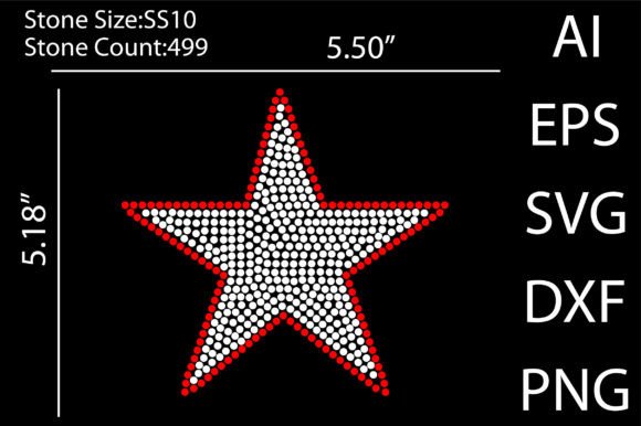 Download Star Rhinestone Templates Design - Design Collection