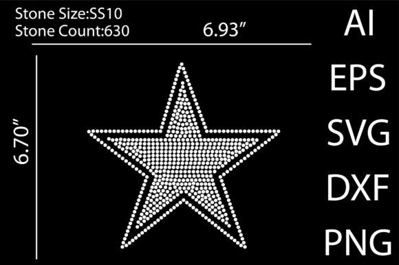 Download Star Rhinestone Templates Design - Design Collection