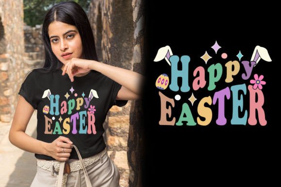 Download Happy Easter Retro Vibes T-shirt Design - Design Collection