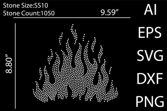 Download Fire Rhinestone Templates Design - Design Collection