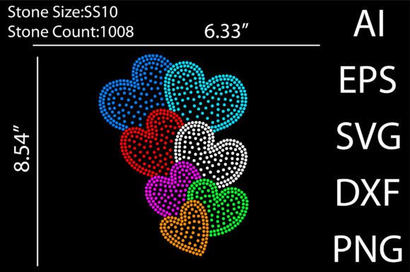 Download Love Rhinestone Templates Design - Design Collection