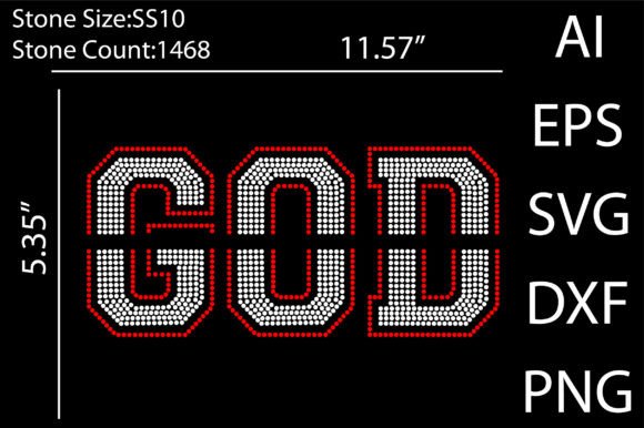 Download God Rhinestone Templates Design - Design Collection